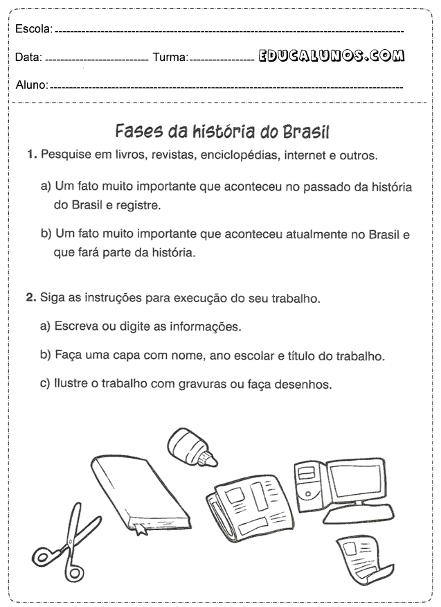 Fases da história do Brasil