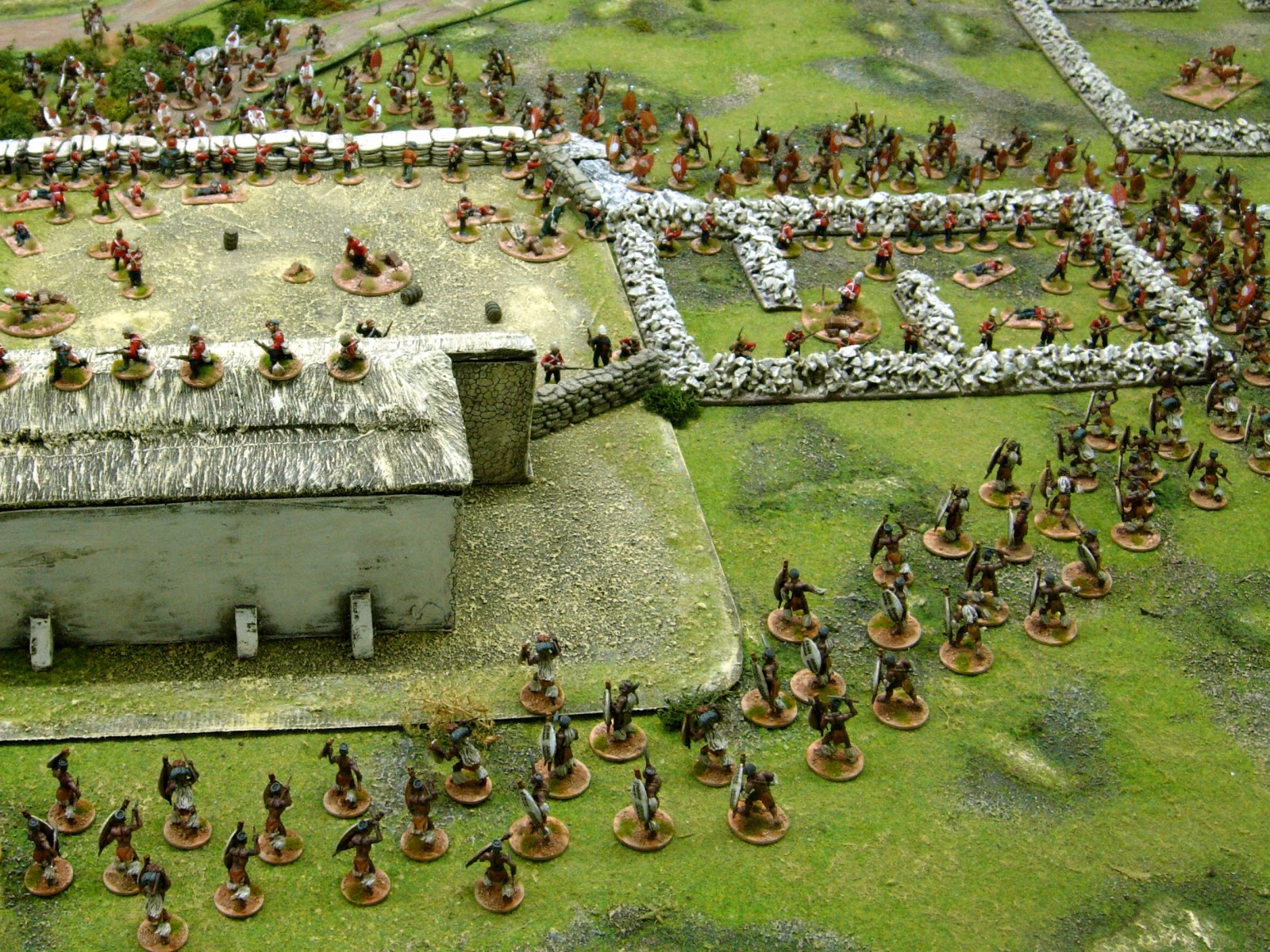 Wargaming with Silver Whistle Rorke's Drift part 5 THE REDOUBT & DARKNESS.