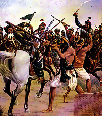 Bhai Bota Singh and Bhai Garja Singh in War field
