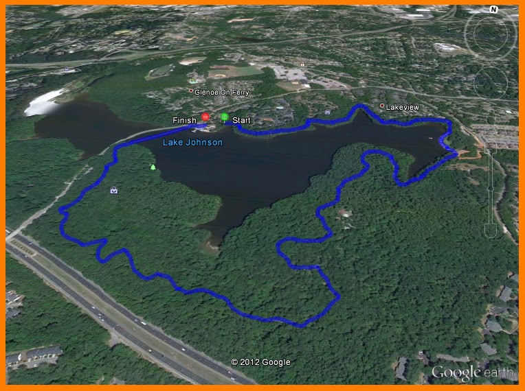 TrailMixxx Lake Johnson, Raleigh, NC 3/4/12