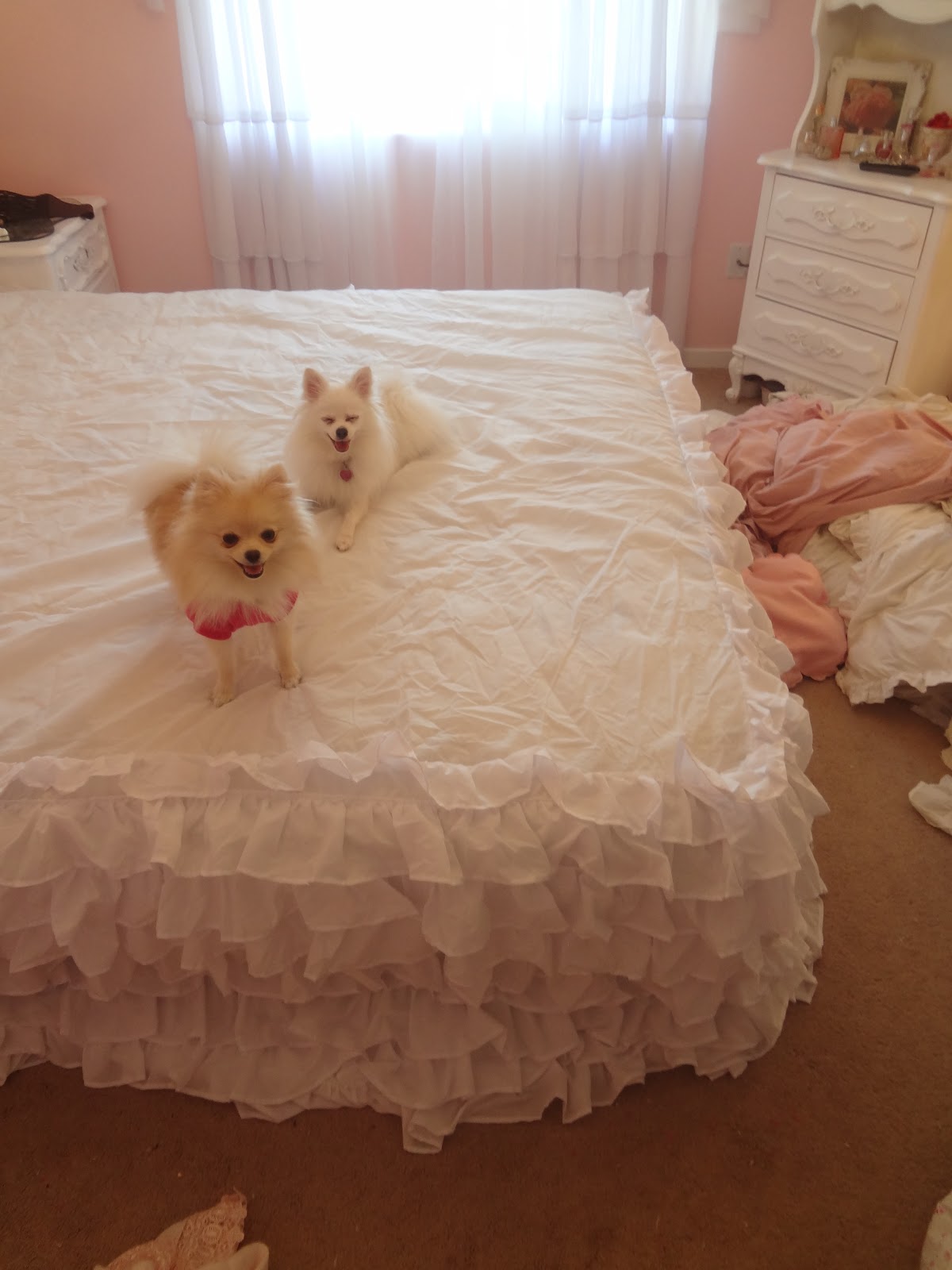 Not So Shabby Shabby Chic My new ruffly bedding