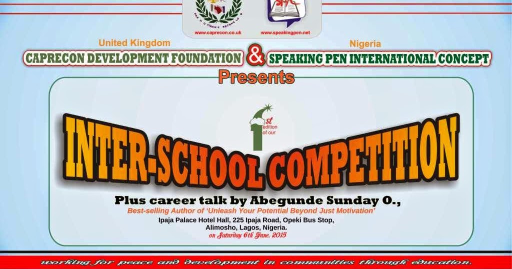 Speaking Pen Int L Concept Inter School Competition In Nigeria