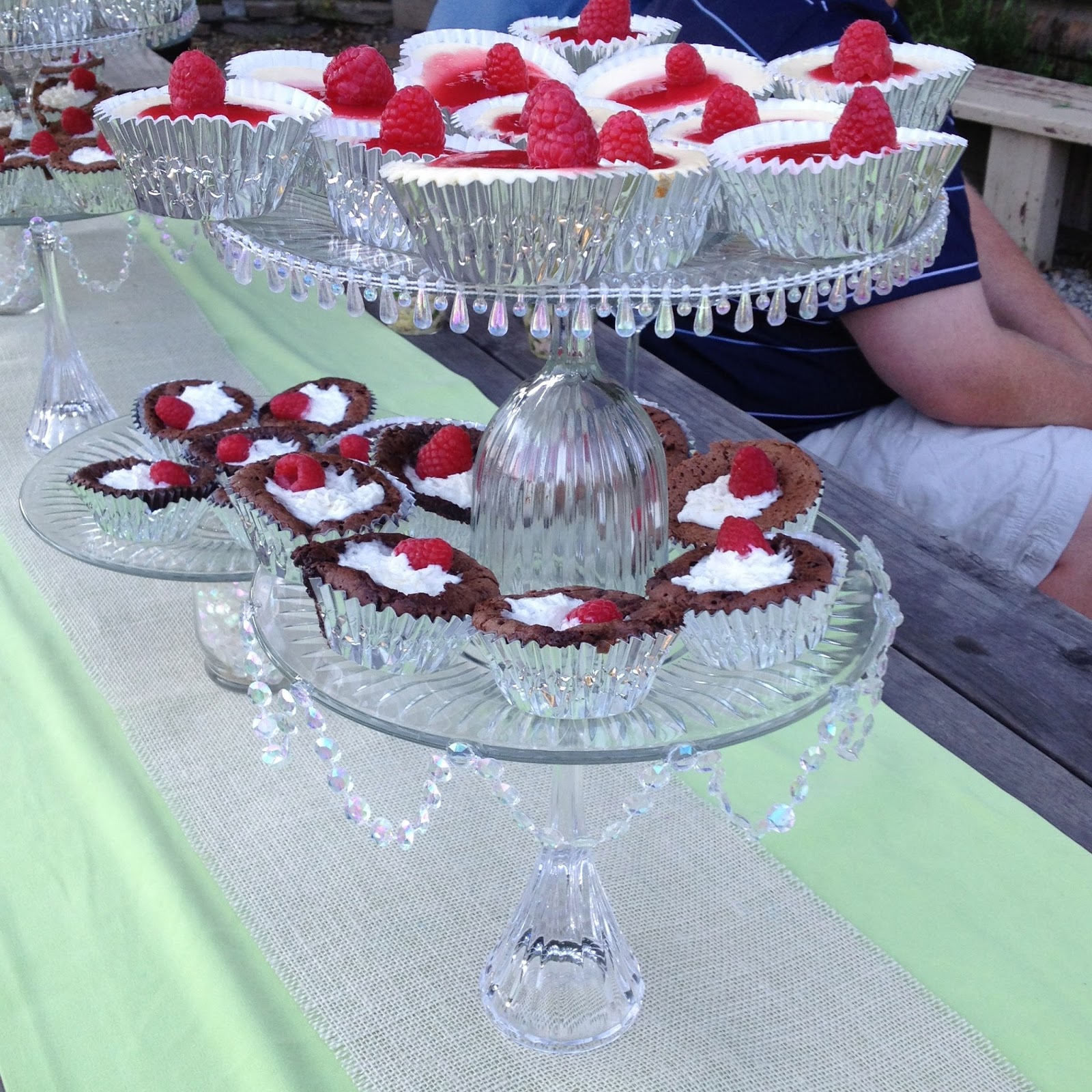 Coconut Love Dollar Store Tiered Chandelier Dessert Plate