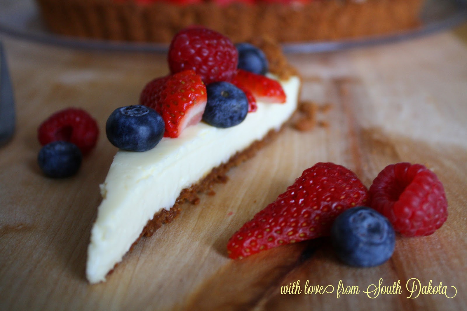 With Love from South Dakota Cheesecake Tart with Biscoff Cookie Crust