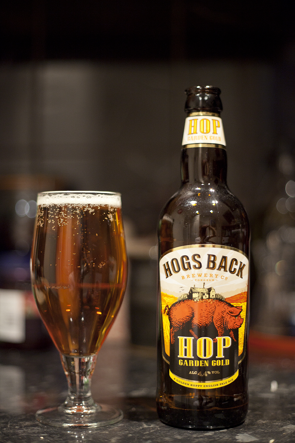 Reverend Beer Hog's Back Brewery, Hop Garden Gold