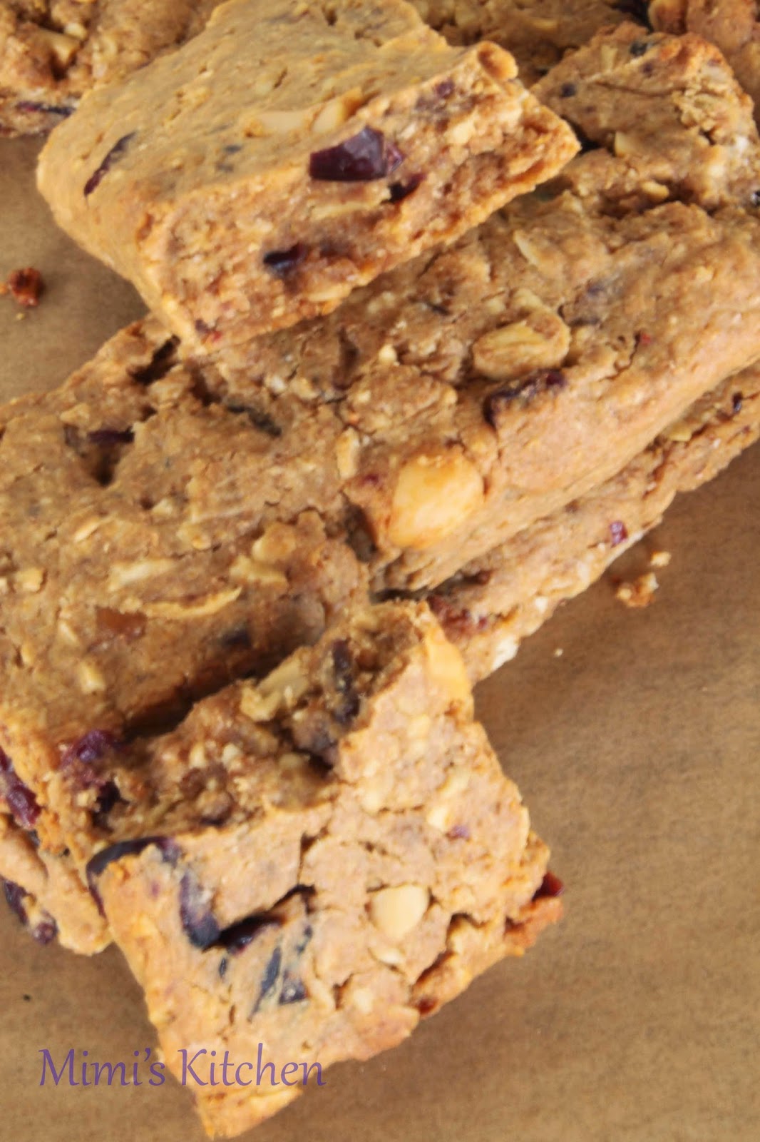 Mimi's Kitchen Peanut Butter Cranberry Energy Bars