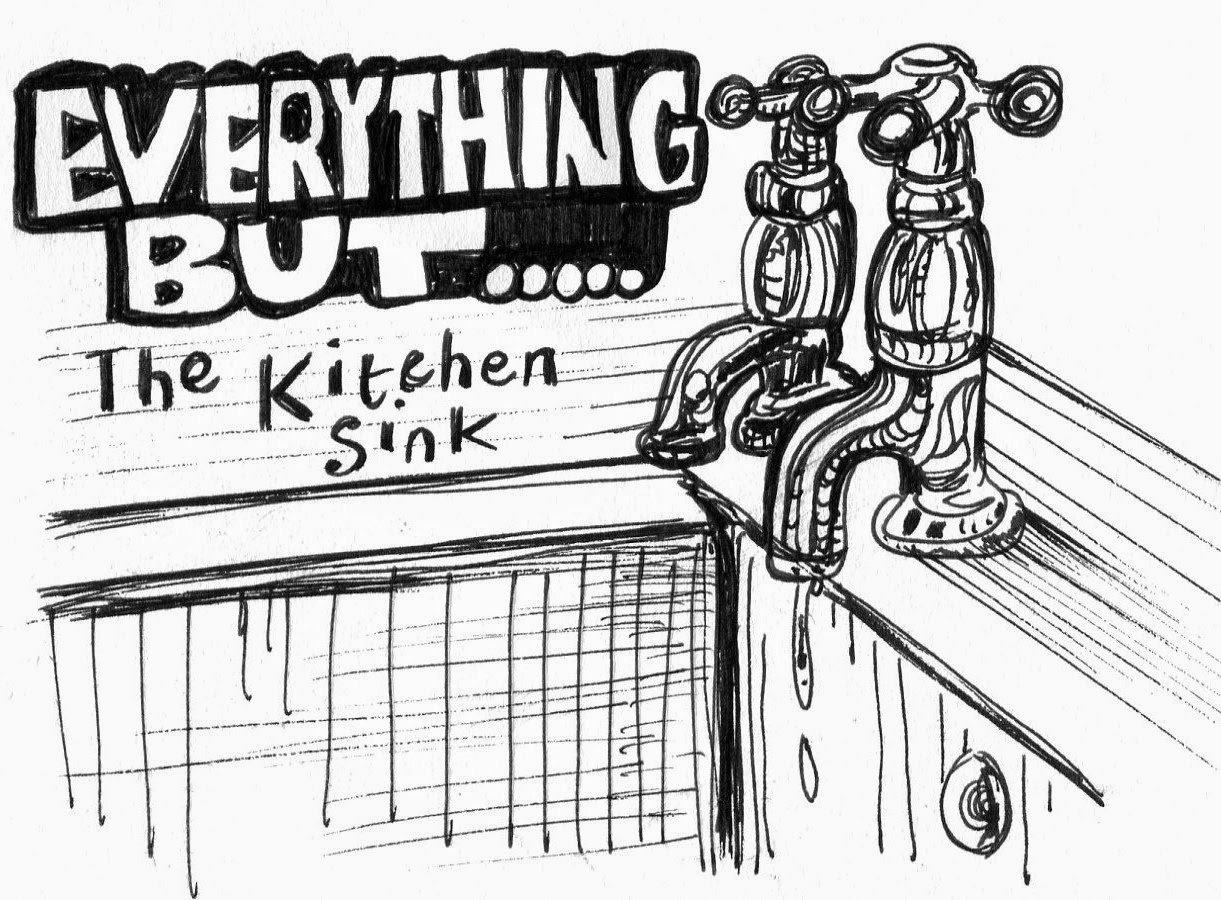 take everything but the kitchen sink meaning