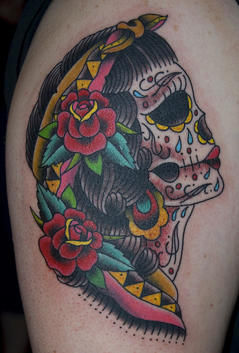 youngwildfree: Sketch Mexican Skull - tattoos
