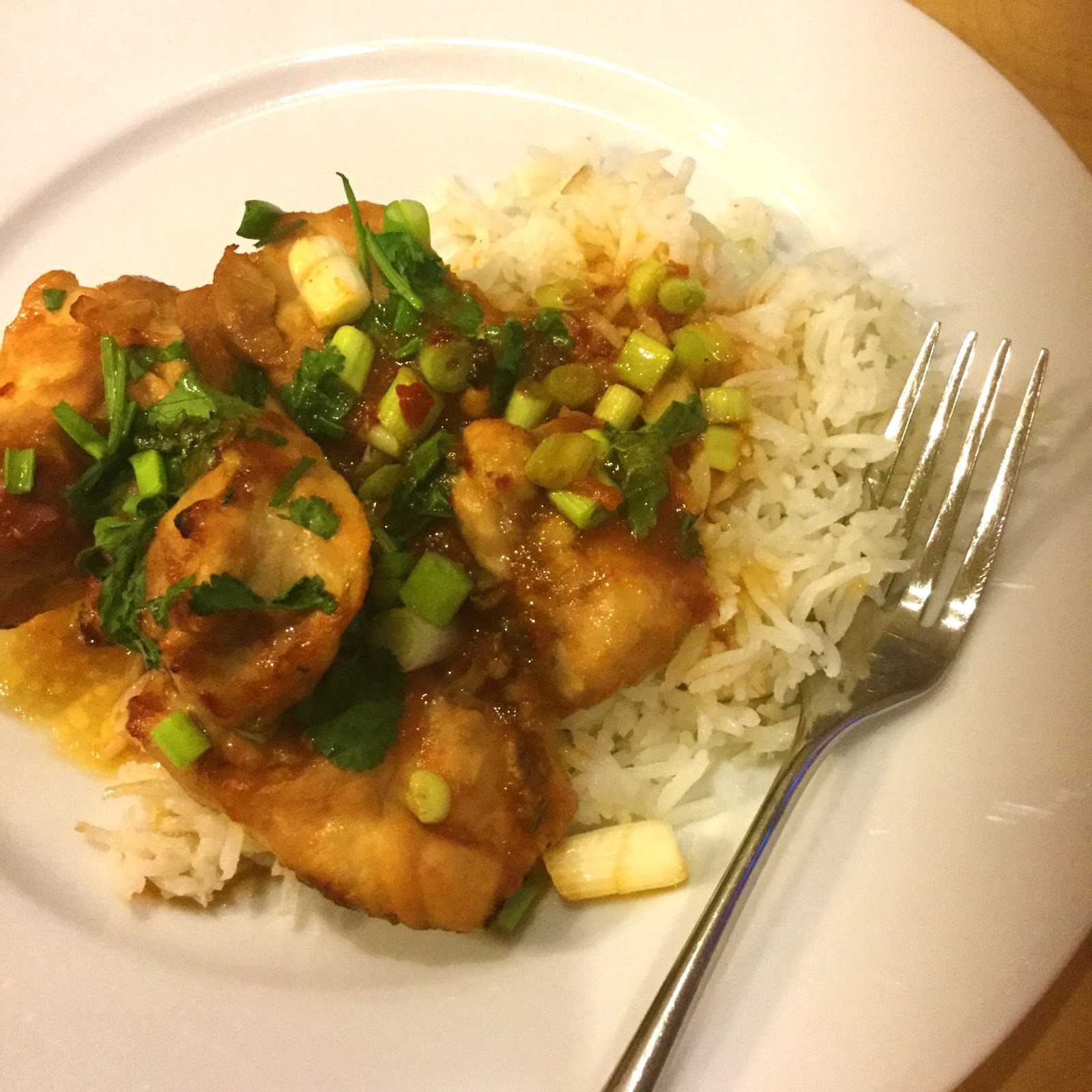 Good food and red shoes Hairy Dieters Sticky Chicken