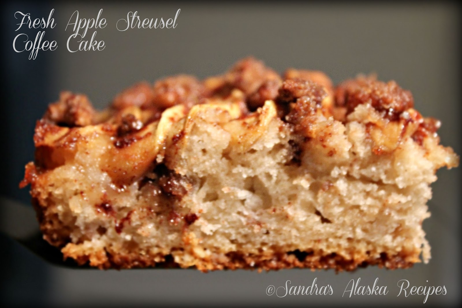 Sandra's Alaska Recipes SANDRA'S FRESH APPLE STREUSEL COFFEE CAKE