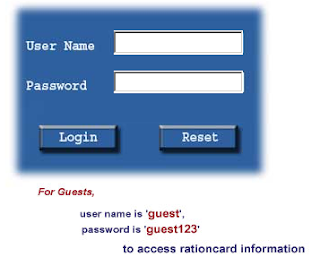 search ration login ap ration card search