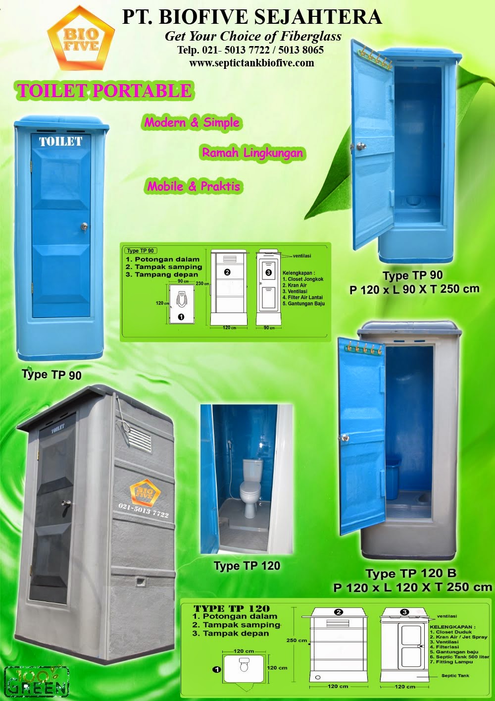 Toilet Portable ( Jual & Sewa Bulanan )