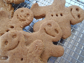Gingerbread guys pulling weird faces