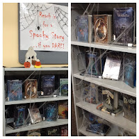 display of books for Halloween at Damascus Library display of books for Halloween at Damascus Library