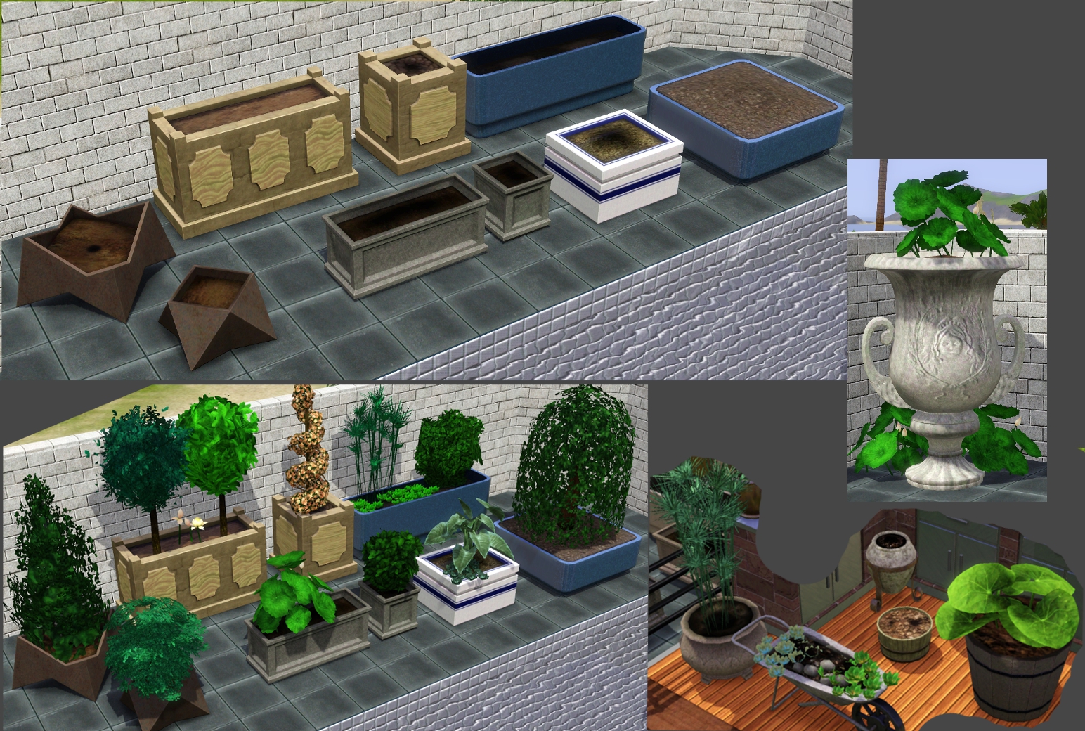 My Sims 3 Blog Pots for Plants by Porphyria