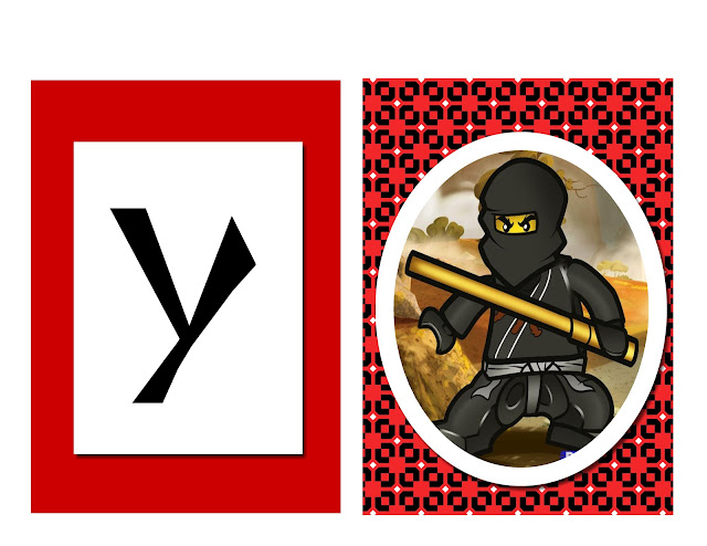 Ninjago: Banderines con Rótulo de "Happy Birthday" para Imprimir Gratis. fiesta, Ninjago, imprimibles, imágenes, recortables, rótulo happy birthday