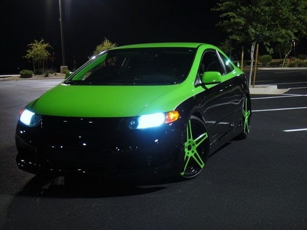 cars modified honda civic reborn 2009 model xenon lights