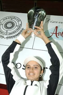 Sania Mirza - Hyderabad Open 2005 Sania Mirza winning Hyderabad Open