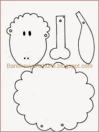 схема-шаблон овечки (овцы) схема-шаблон овечки (овцы)