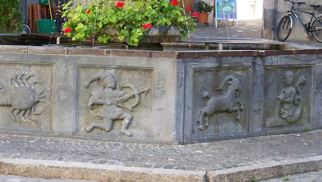 La fontaine de Coire (Chur), en Suisse
