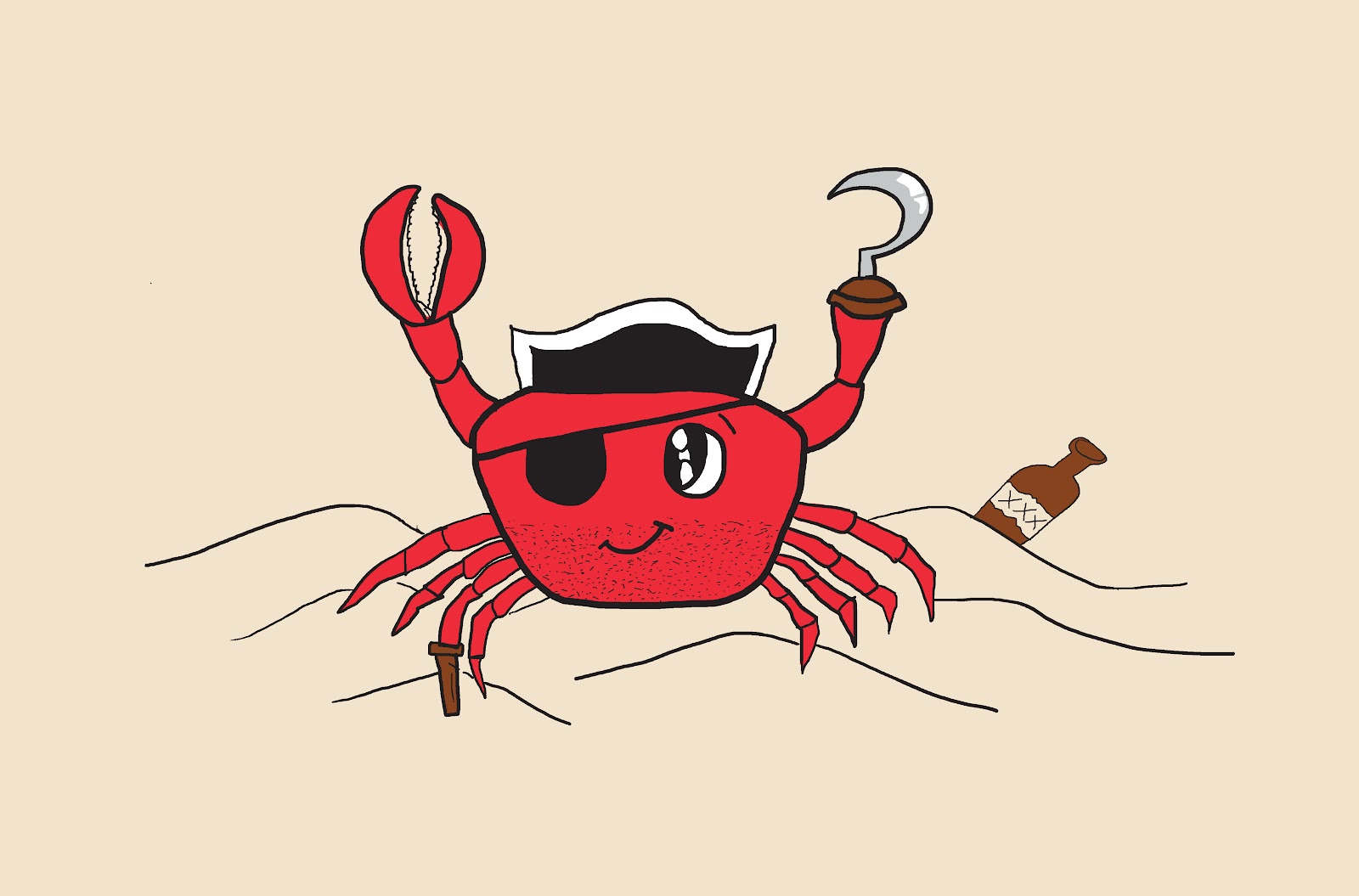 falling in light crabby pirate