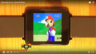 Nintendo 64が動作するAndroid Wear搭載のスマートウォッチ