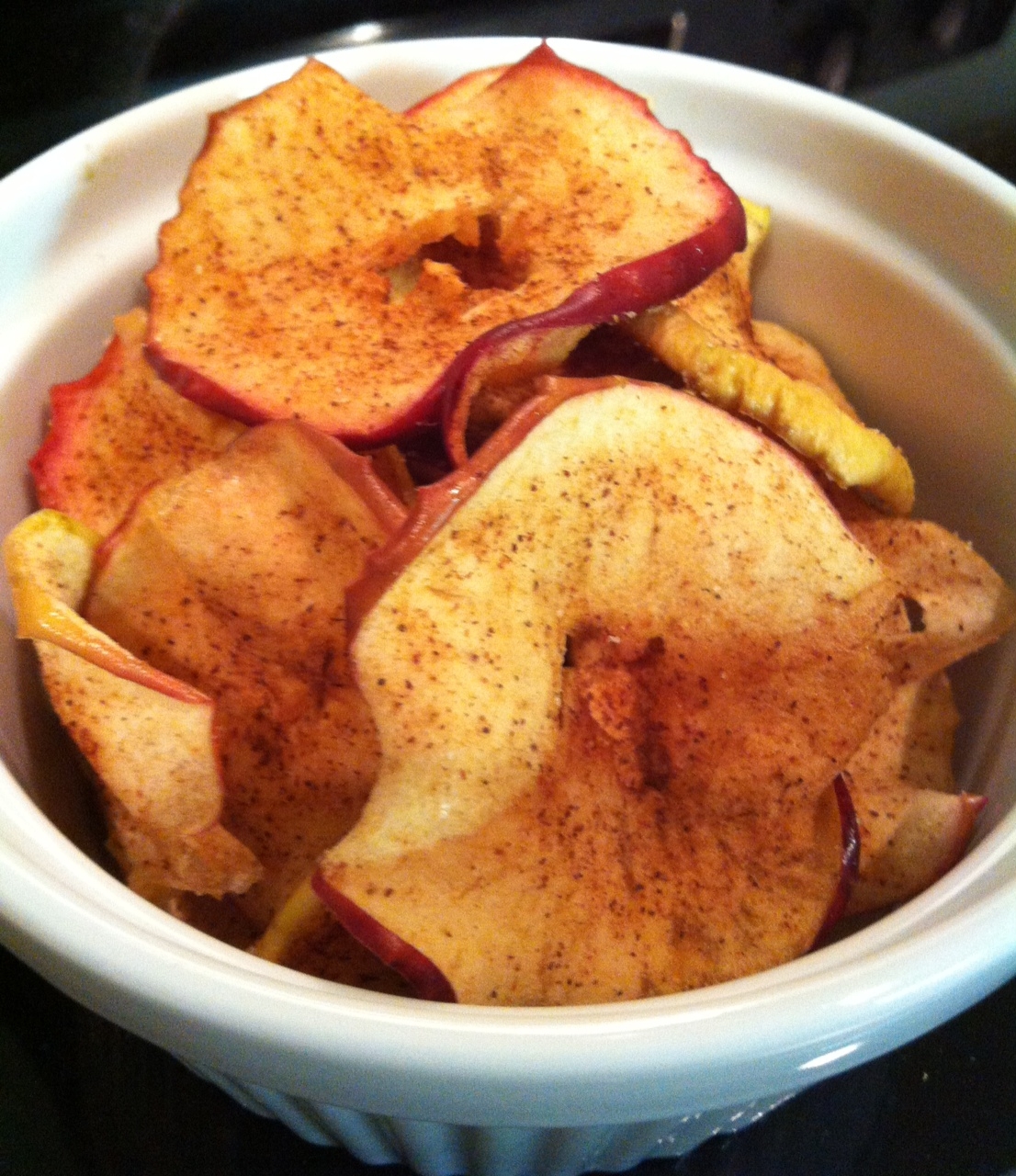 Let's Give Peas a Chance Cinnamon Apple Chips