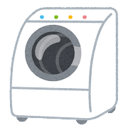 ドラム式洗濯機のイラスト