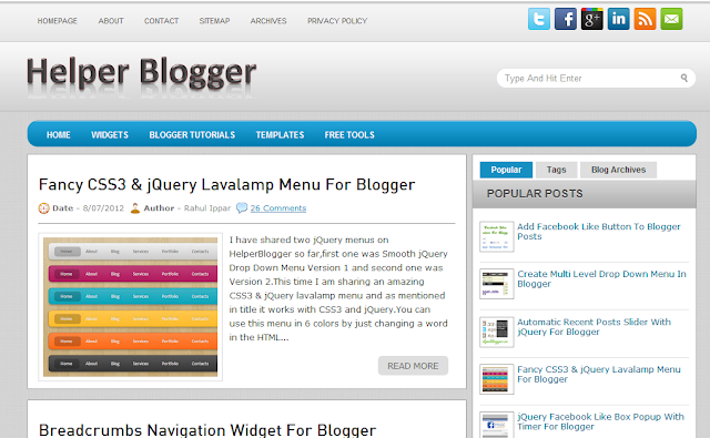 helper for blogger