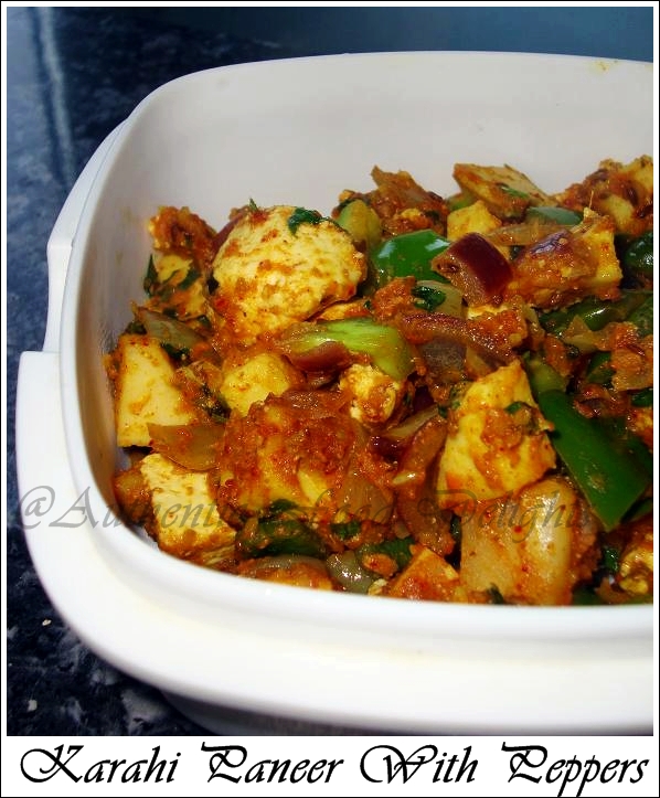Authentic Food Delights Karahi Paneer with Peppers