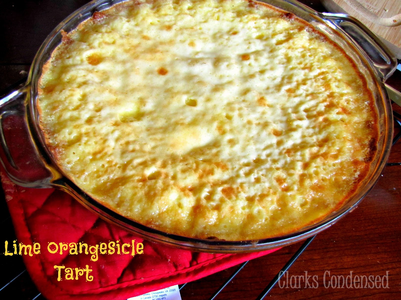 Lime Orangesicle Tart Recipe