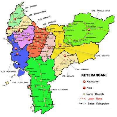 PETA SANGGAU  sanggau