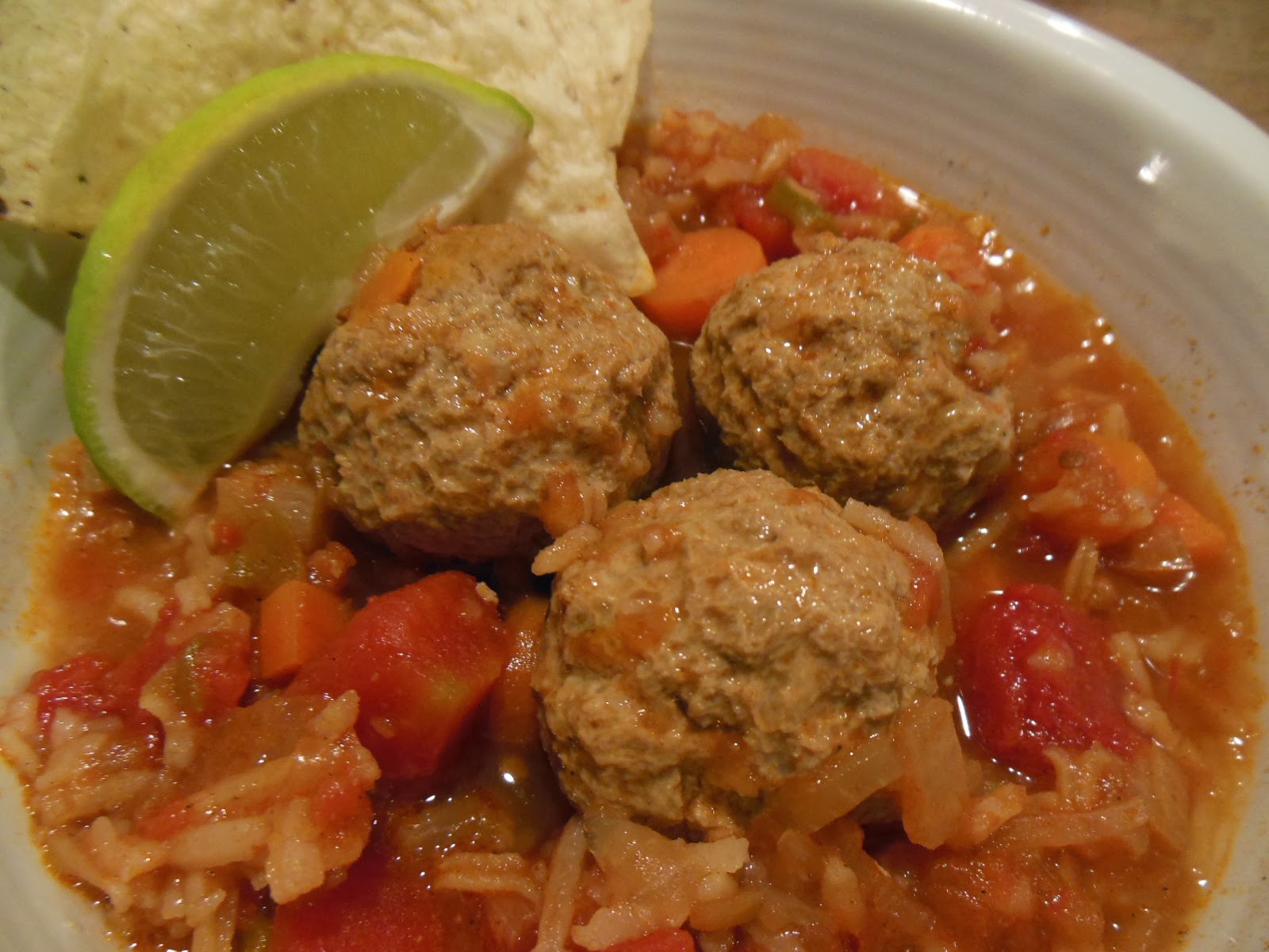 Fleur de Lolly Mexican Meatball and Rice Soup a/k/a Albondigas