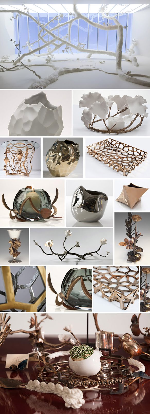 Objetos e esculturas de David Wiseman.