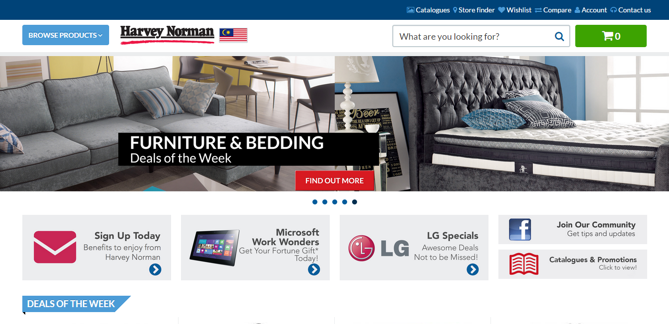 Top 10 sites by big retailers in Malaysia