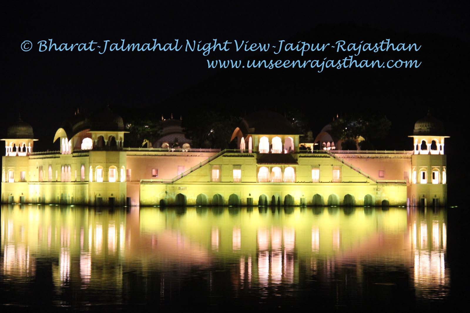 Unseen Rajasthan : Night View-Jalmahal-Jaipur-Rajasthan