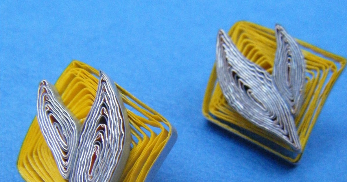 Quilliance Vortex coil earrings