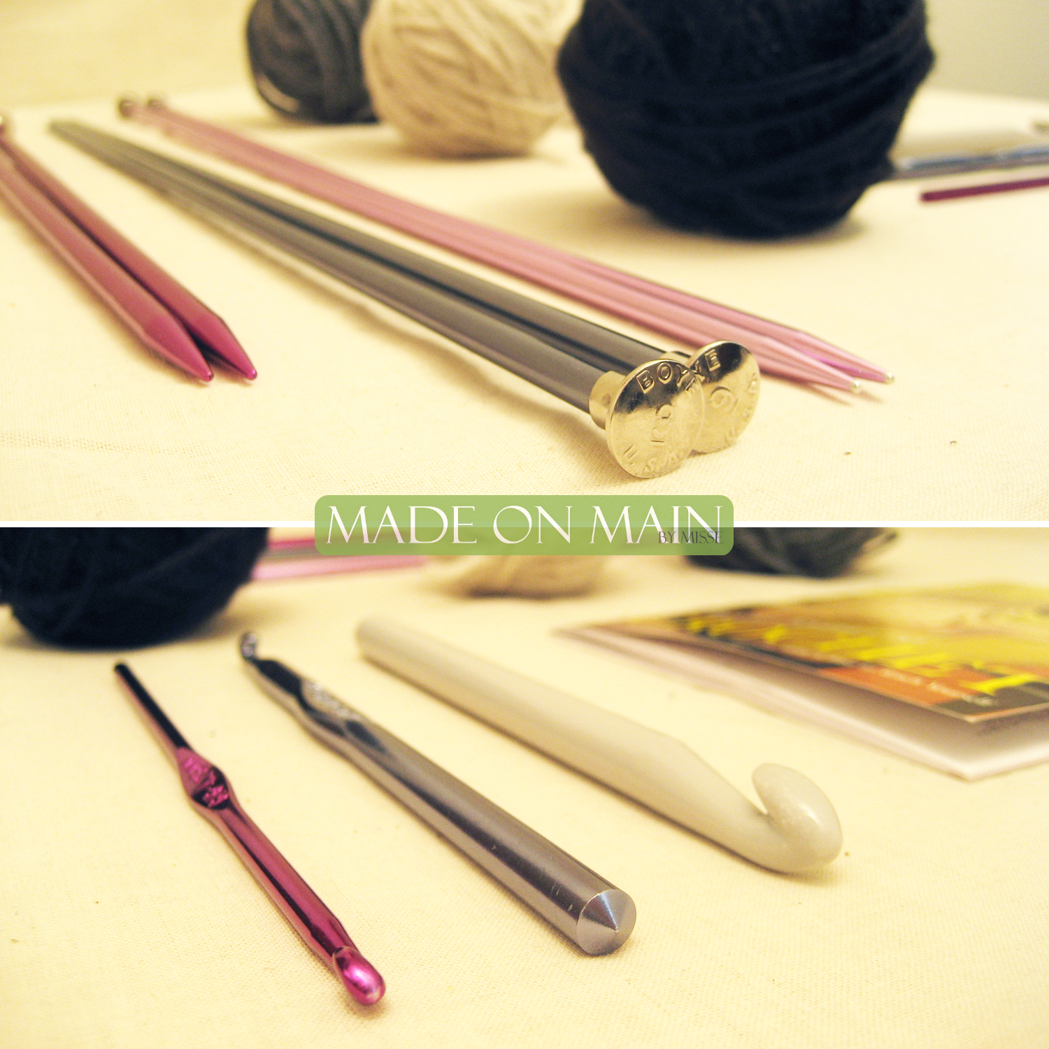 Made on Main SpinaYarn Let's Learn to Knit & Crochet!