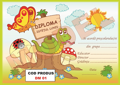 DIPLOMA MOTIVATIONALA PENTRU PRESCOLARI - DM01