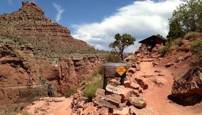 Bright Angel Trail i Grand Canyon National Park i Arizona.