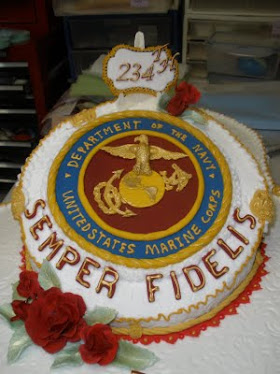 MARINE CORP BALL  all hand moulded and hand painted