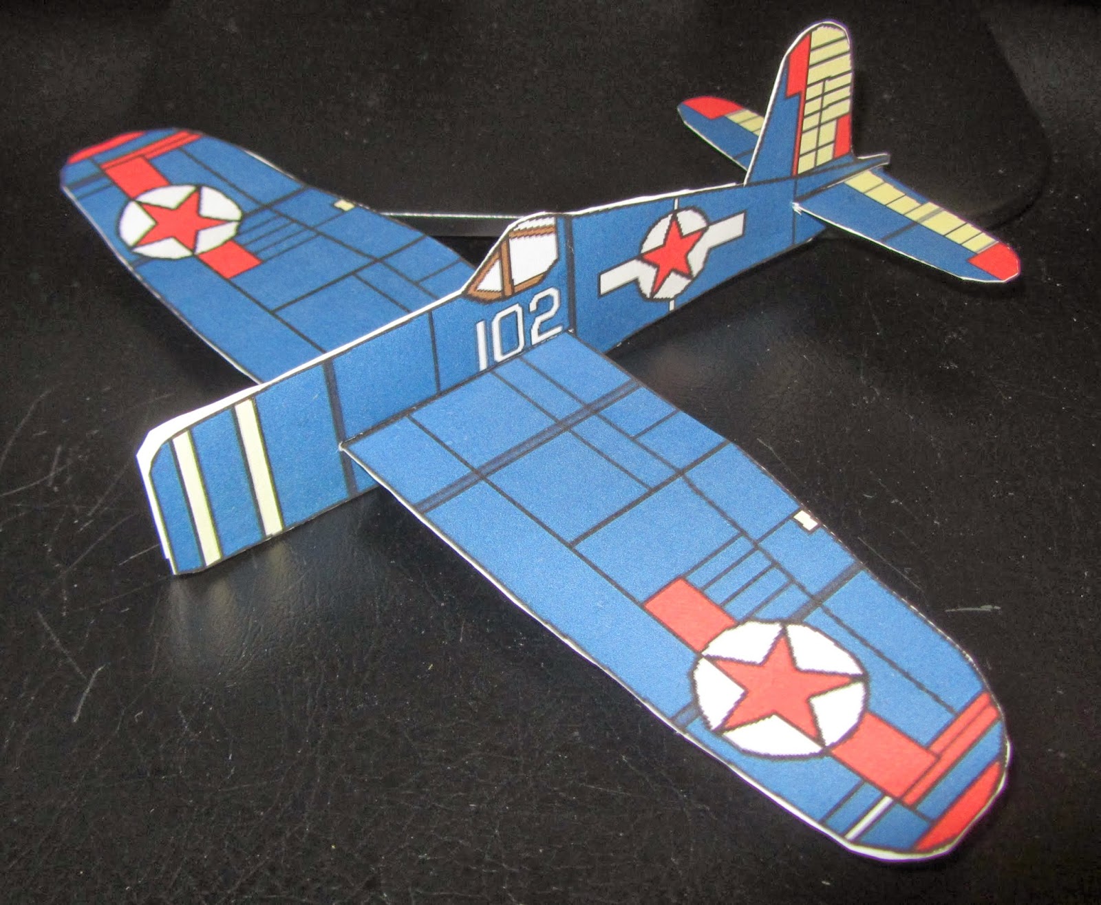 The Styrofoam Glider Squadron Card Stock Glider
