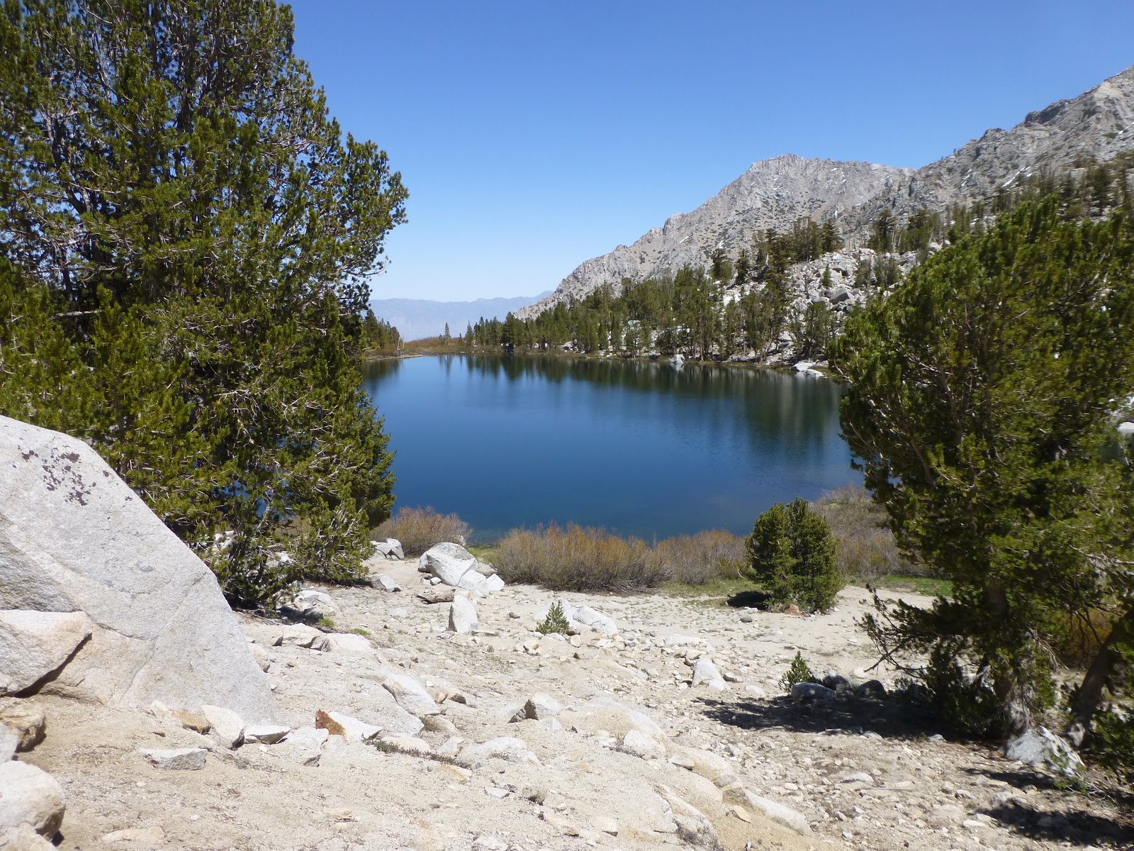 Gilbert Lake, from the way down towards Onion Valley