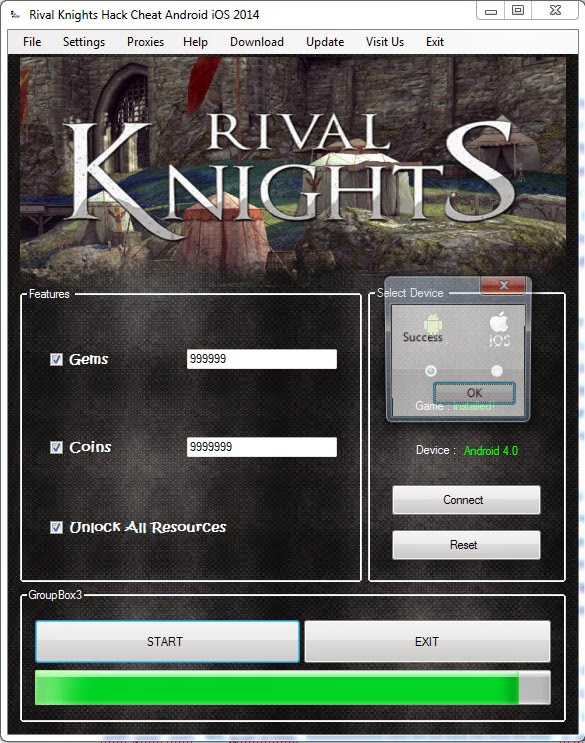 Rivals Knight Hack v2.0 IOS and Android