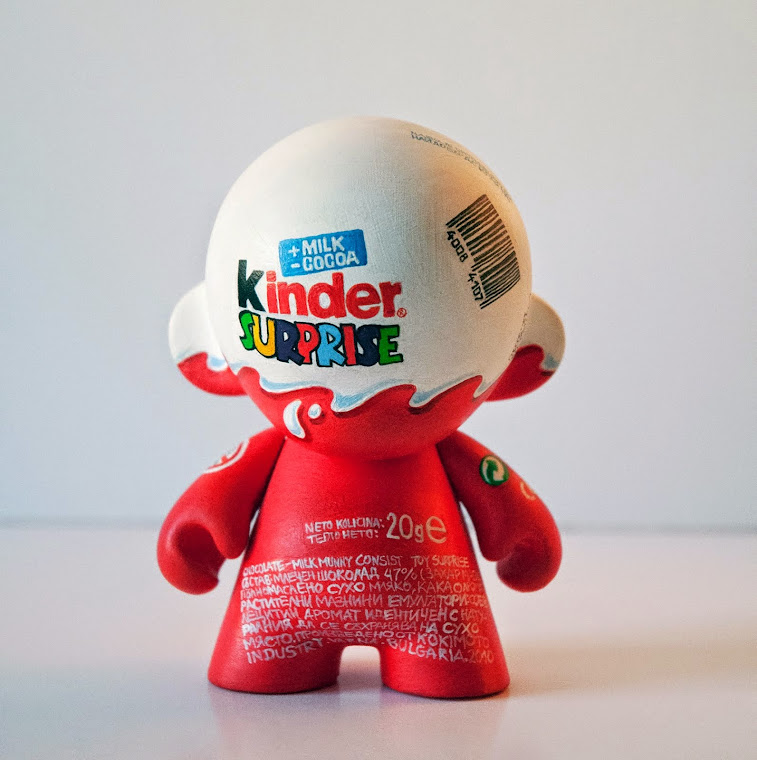 Kinder SURPRISE Custom Munny Toy by Kokimoto, 2012. Private collection