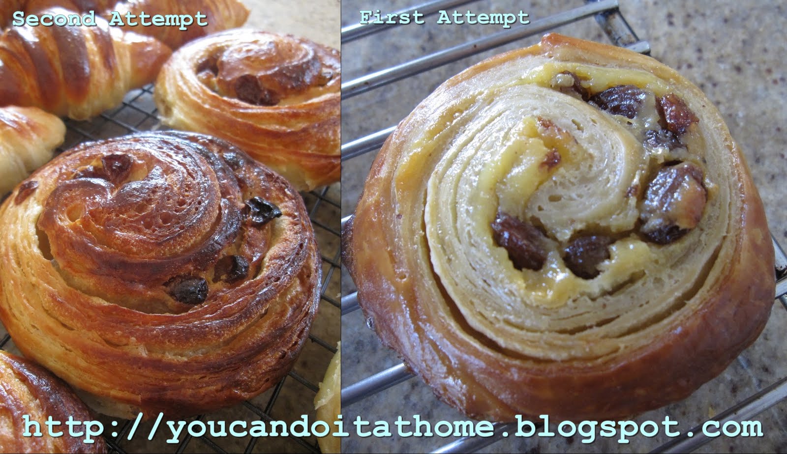 You can do it... at home! Pain au Raisins, Snail, Escagot a pastry