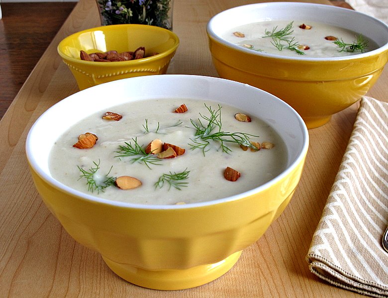 THE PALATE POST Cauliflower, Fennel and Almond Soup