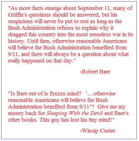 Robert Baer on David Ray Griffin