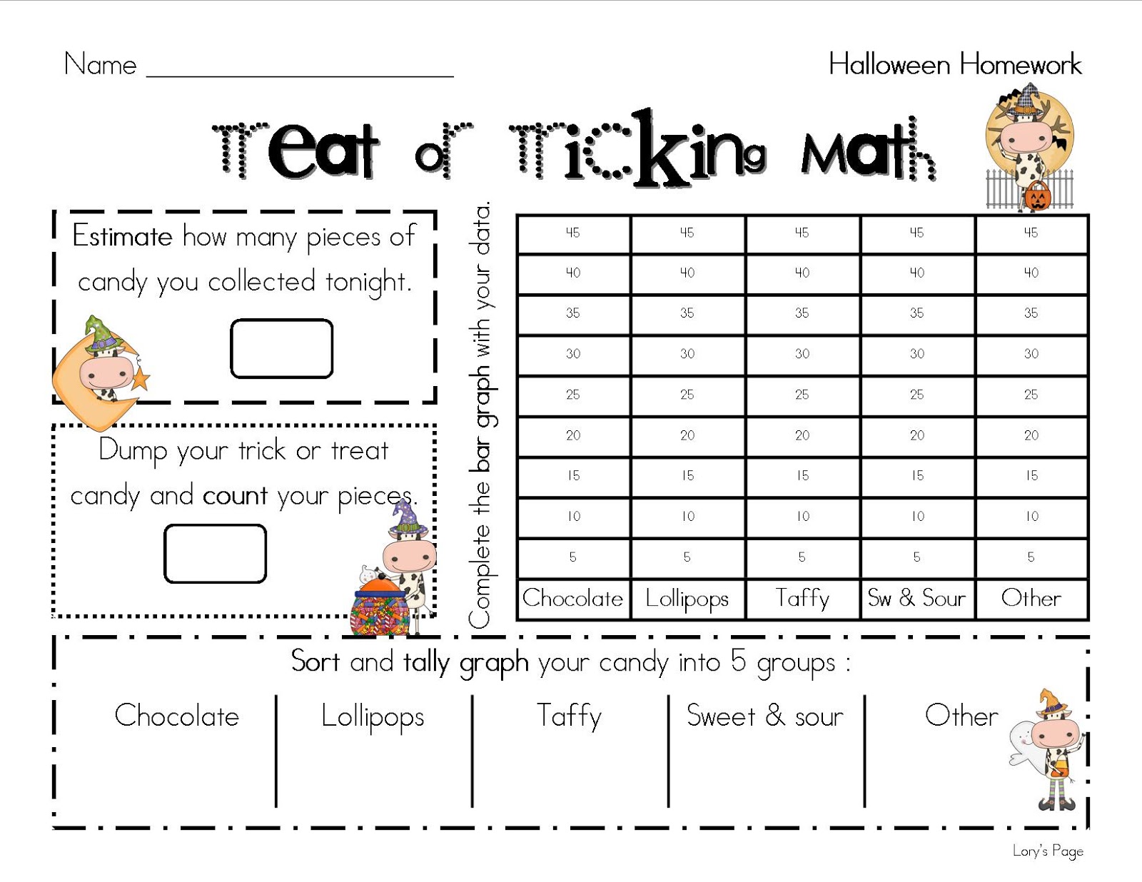 worksheet Halloween Graphing lorys 2nd grade skills october 2012 happy halloween friends