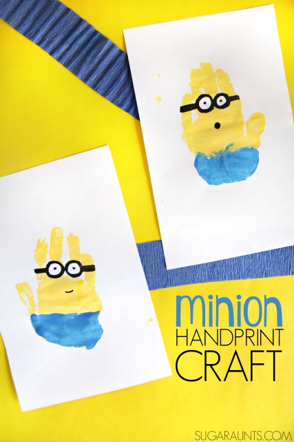 Minion movie night party decorations, minion crafts, and minion snacks #MinionsMovieNight ad